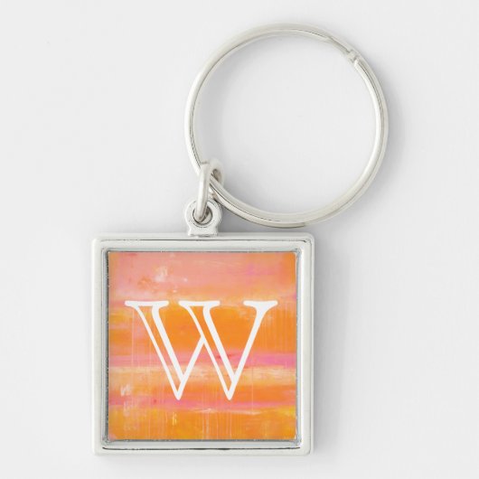 Porte-clés Monogramme | Ciel des Caraïbes (Devant)