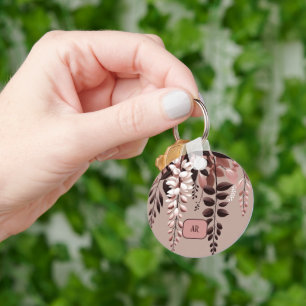 Porte-clés Monogramme Cocaca Rose Wisteria Harmonie