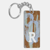 Porte-clés Monogramme | Coucher de soleil du port (Devant gauche)