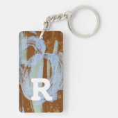 Porte-clés Monogramme | Coucher de soleil du port (Dos)