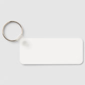 Porte-clés Monogramme de 3 lettres en rose empilée (Verso)