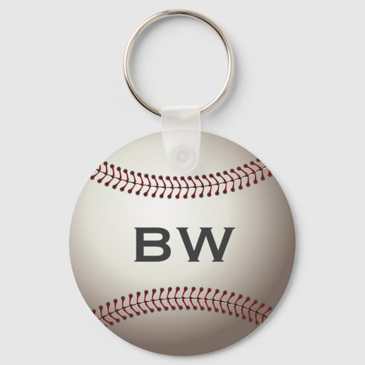 Porte-clés Monogramme de baseball (Recto)