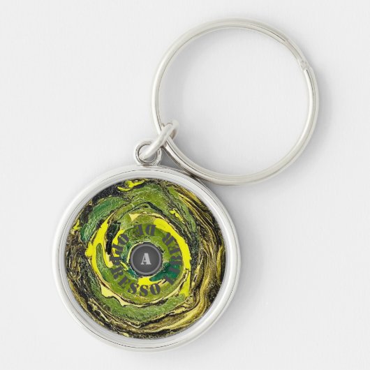 Porte-clés Monogramme de camouflage (Devant)