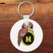 Porte-clés Monogramme de Chouette de l'Est (Recto)
