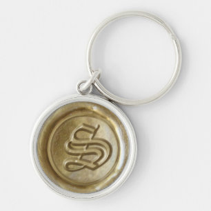 Porte-clés Monogramme de cire de phoque - Or - Vieux Anglais
