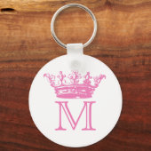 Porte-clés Monogramme de couronne vintage (Recto)