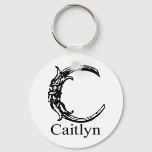 Porte-clés Monogramme de fantaisie : Caitlyn