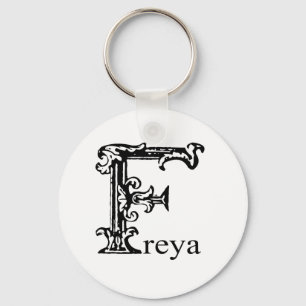 Porte-clés Monogramme de fantaisie : Freya
