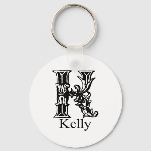 Porte-clés Monogramme de fantaisie : Kelly