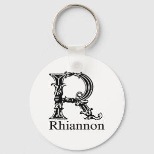 Porte-clés Monogramme de fantaisie : Rhiannon