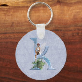 Porte-clés Monogramme de fée K (Recto)
