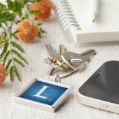 Porte-clés Monogramme de la lettre L en plan (Côté)