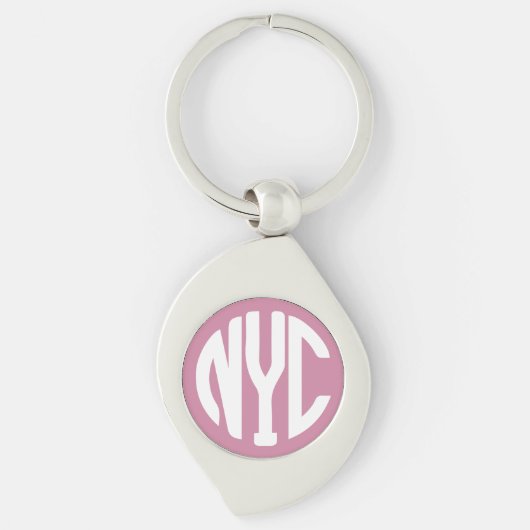 Porte-clés monogramme de New York (Devant)