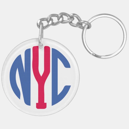 Porte-clés monogramme de New York (Dos gauche)