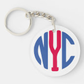 Porte-clés monogramme de New York (Devant)