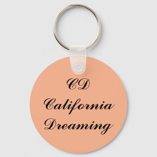 Porte-clés Monogramme de rêve californien (Recto)