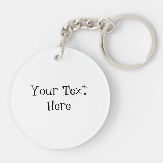 Porte-clés Monogramme de tranche de pastèque Texte recto vers (Dos)