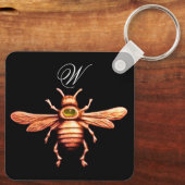 PORTE-CLÉS MONOGRAMME D'OR HONEY BEE (Verso)