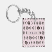 Porte-clés Monogramme Dreamsical Lune Phases Cadeaux (Devant gauche)