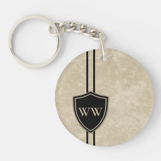 Porte-clés Monogramme Drummer Basse Drum Style Crest Drummer (Devant)