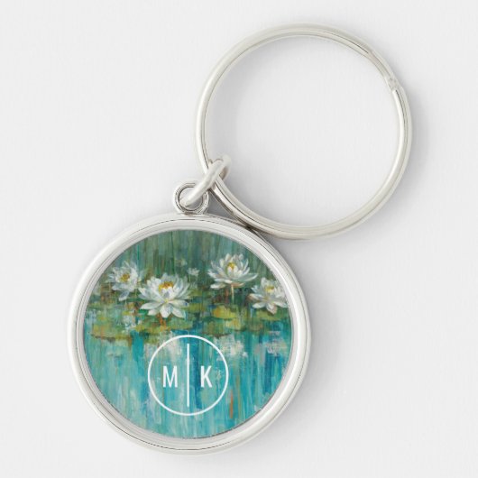 Porte-clés Monogramme| Eau Lily Pond (Devant)