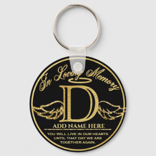 Porte-clés Monogramme En Mémoire Amoureuse Mémorial D