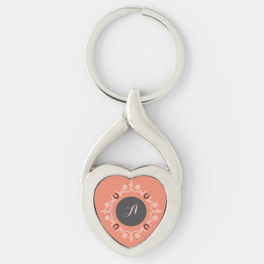 Porte-clés Monogramme équestre (Devant)