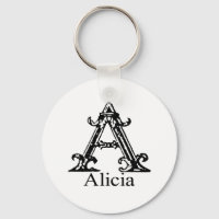 Monogramme fantaisie : Alicia