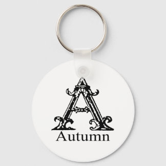 Porte-clés Monogramme fantaisie : Automne