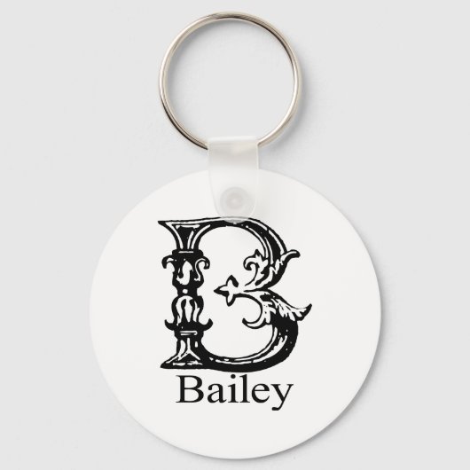 Porte-clés Monogramme fantaisie : Bailey (Recto)
