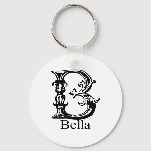 Porte-clés Monogramme fantaisie : Bella (Recto)