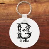 Porte-clés Monogramme fantaisie : Bella (Recto)