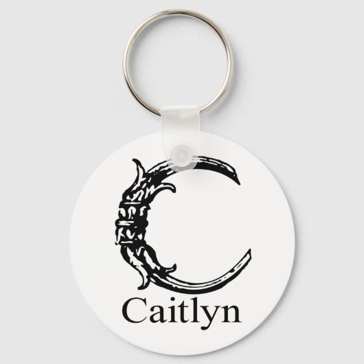 Porte-clés Monogramme fantaisie : Caitlyn (Recto)