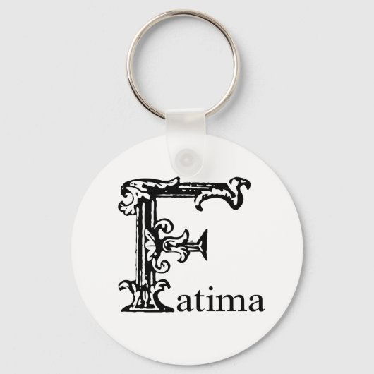 Porte-clés Monogramme fantaisie : Fatima (Recto)