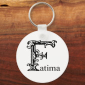 Porte-clés Monogramme fantaisie : Fatima (Recto)