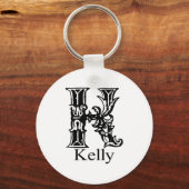 Porte-clés Monogramme fantaisie : Kelly (Recto)