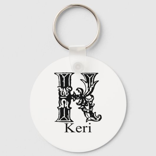 Porte-clés Monogramme fantaisie : Keri (Recto)
