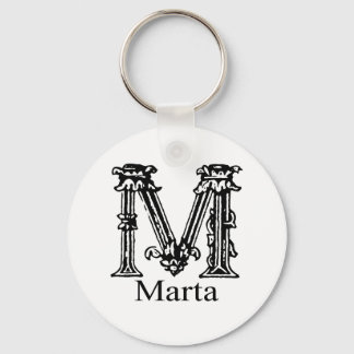 Porte-clés Monogramme fantaisie : Marta