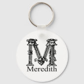 Porte-clés Monogramme fantaisie : Meredith (Recto)