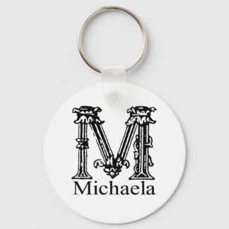 Porte-clés Monogramme fantaisie : Michaela