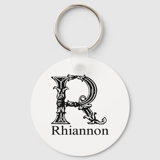 Porte-clés Monogramme fantaisie : Rhiannon (Recto)