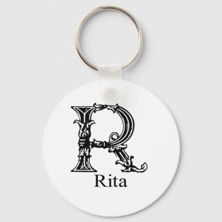 Porte-clés Monogramme fantaisie : Rita