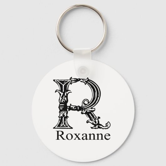 Porte-clés Monogramme fantaisie : Roxanne (Recto)