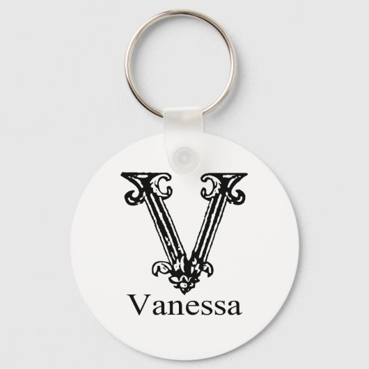 Porte-clés Monogramme fantaisie : Vanessa (Recto)