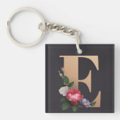 Porte-clés Monogramme floral (Devant)