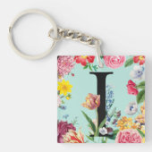 Porte-clés Monogramme floral (Devant)