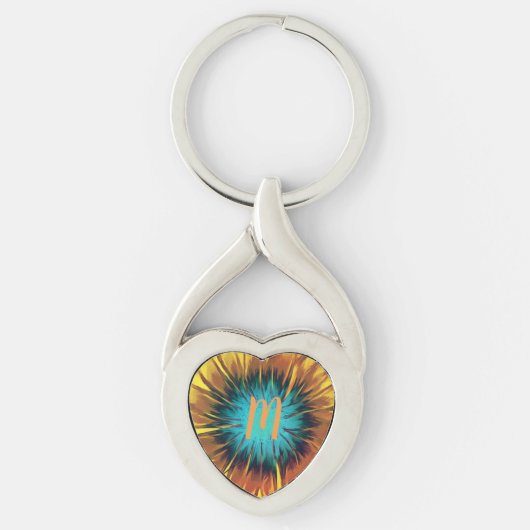 Porte-clés Monogramme floral (Devant)