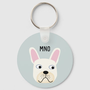 Porte-clés Monogramme français de Bulldog