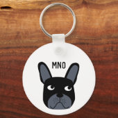 Porte-clés Monogramme français de Bulldog (Verso)