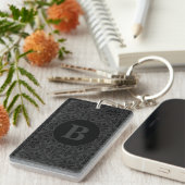 Porte-clés Monogramme GS Thistle Damask (Devant droit)